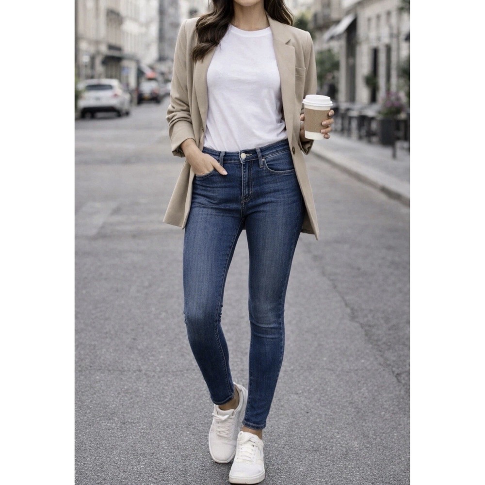 Levi's‎ 721 High Rise Skinny Jeans Women's 27x28 Medium Wash Stretch Denim Slim